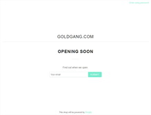 Tablet Screenshot of goldgang.com